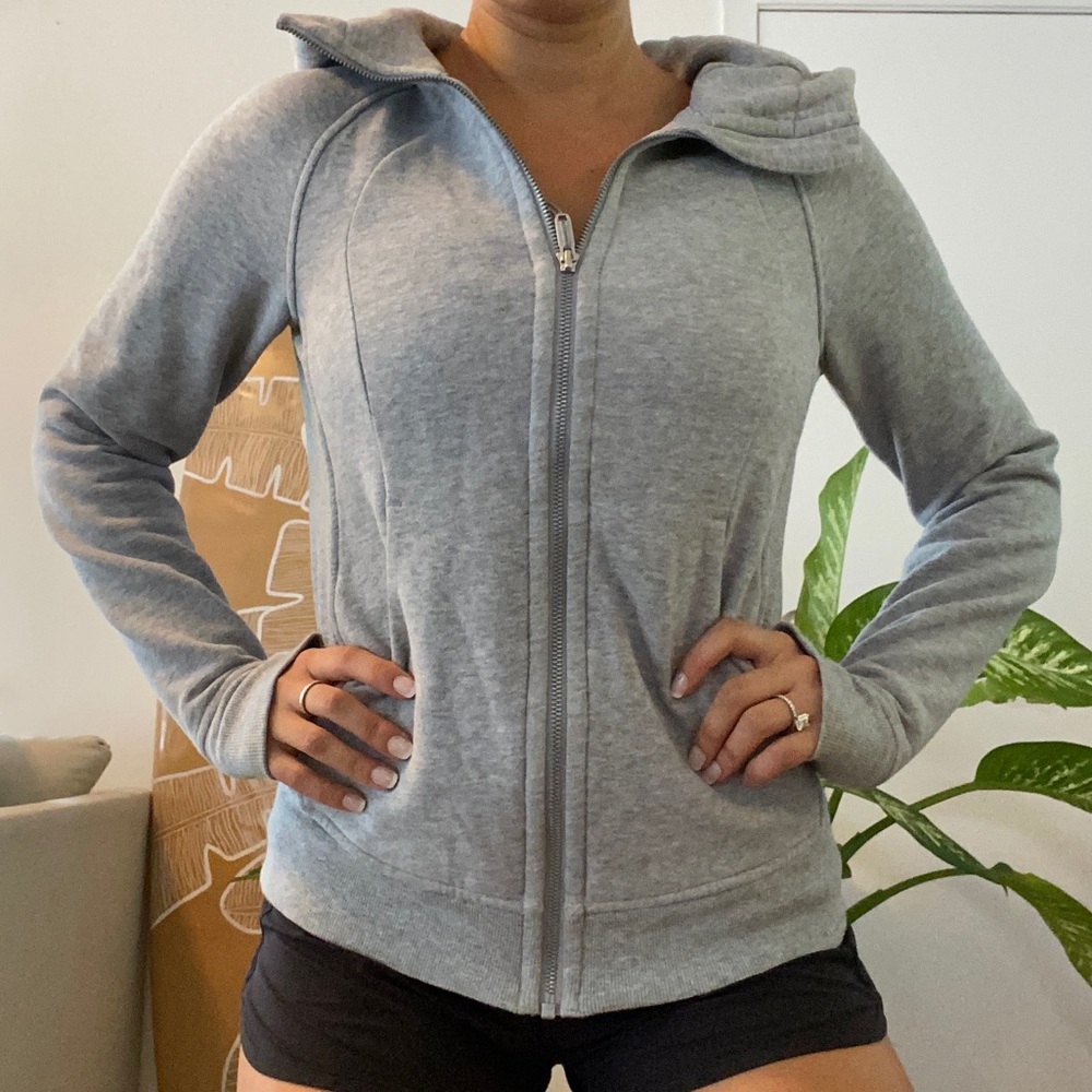 Lululemon Gray Zip Hoodie